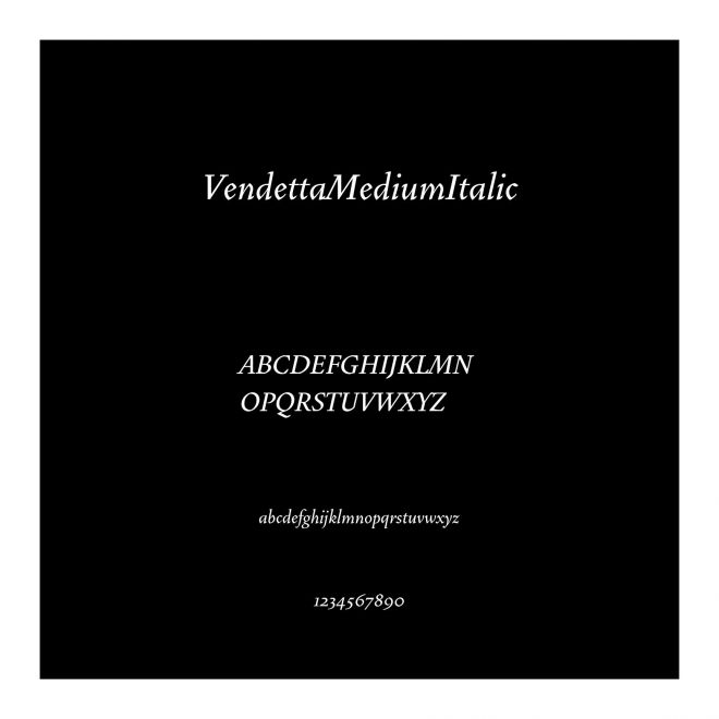 VendettaMediumItalic