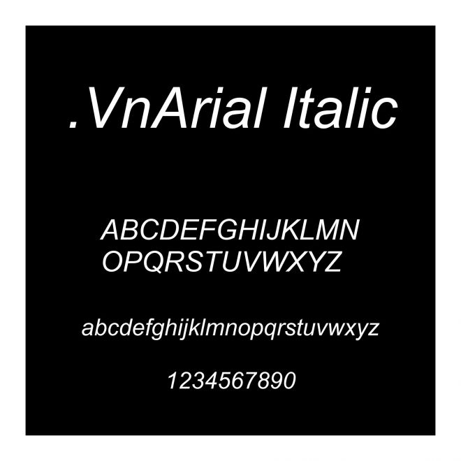 .VnArial Italic