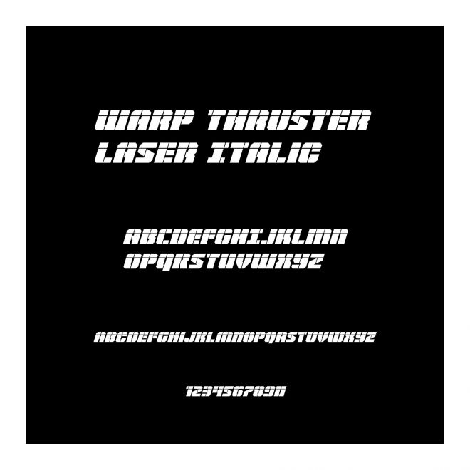 Warp Thruster Laser Italic