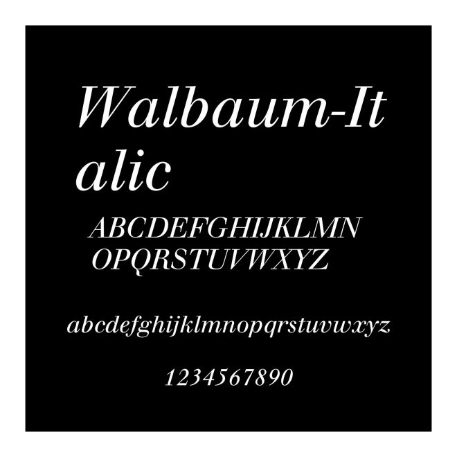 Walbaum-Italic