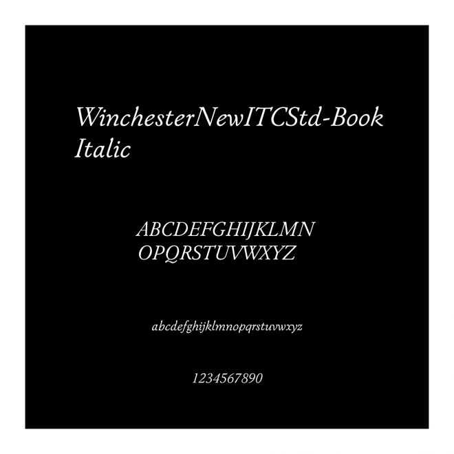 WinchesterNewITCStd-BookItalic