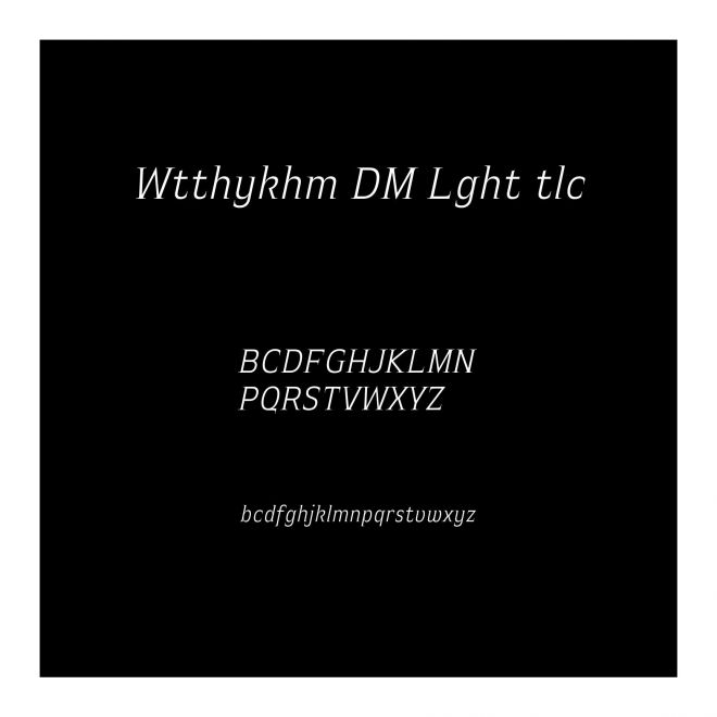 Witthayakhom DEMO Light Italic