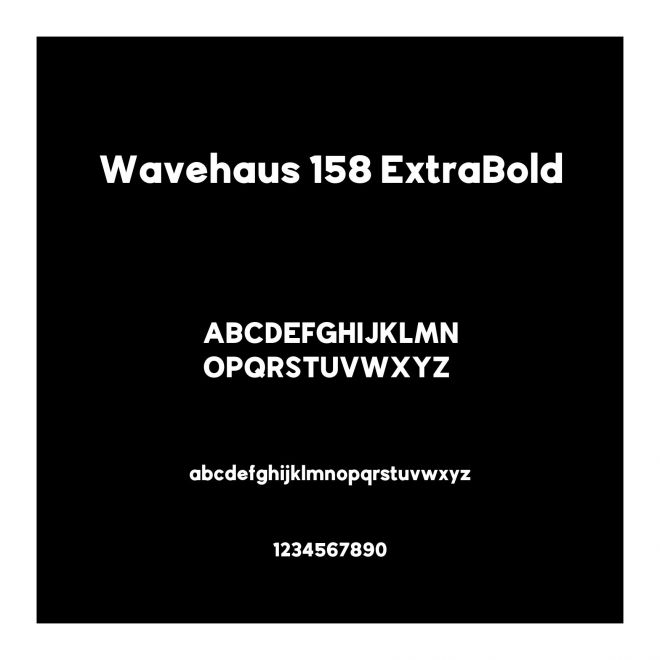 Wavehaus 158 ExtraBold