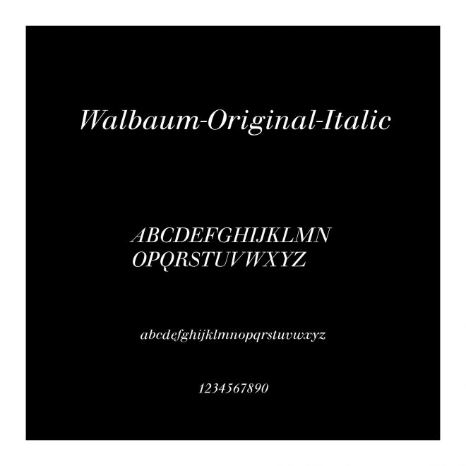 Walbaum-Original-Italic