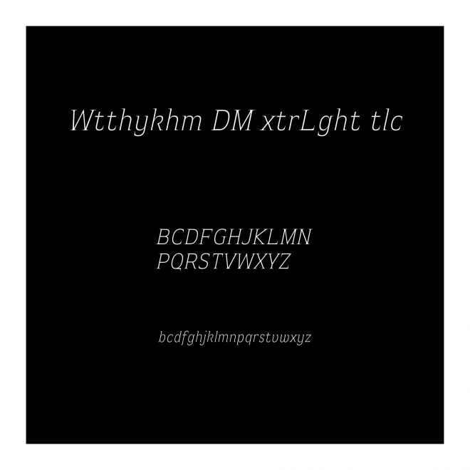 Witthayakhom DEMO ExtraLight Italic