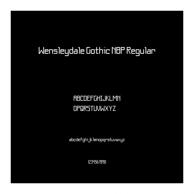 Wensleydale Gothic NBP Regular