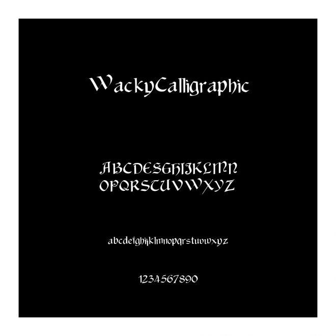 WackyCalligraphic