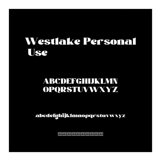 Westlake Personal Use