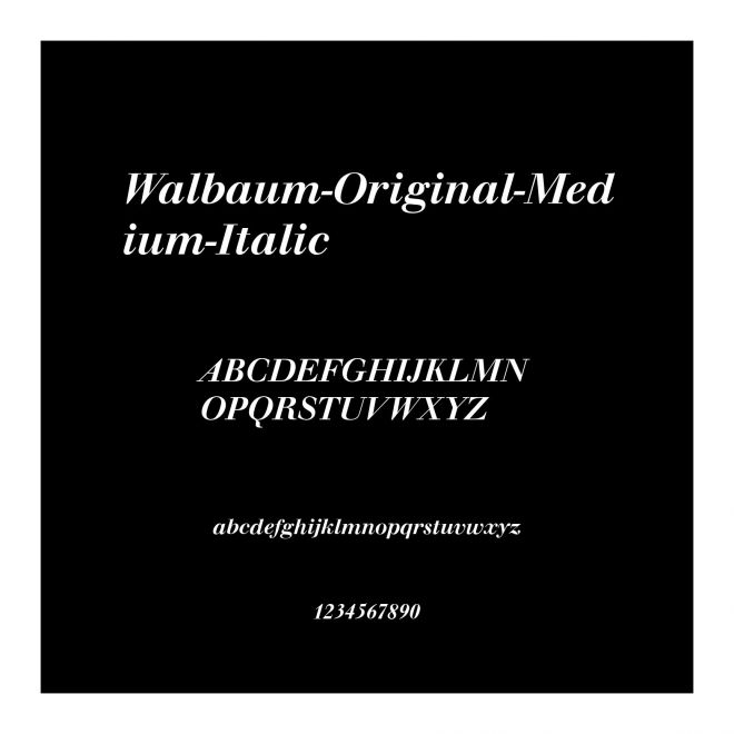 Walbaum-Original-Medium-Italic