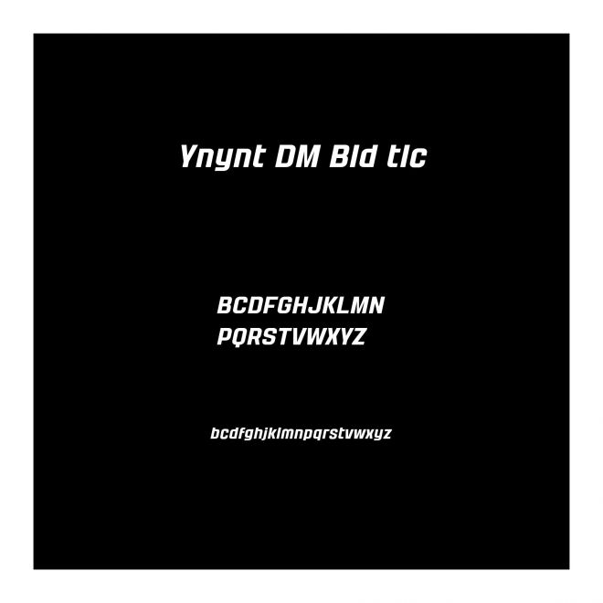 Yanyont DEMO Bold Italic