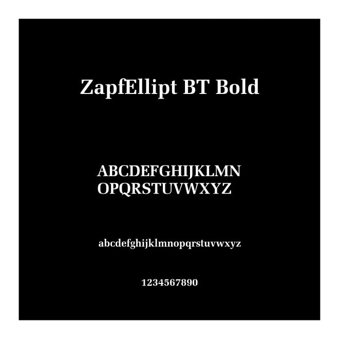 ZapfEllipt BT Bold