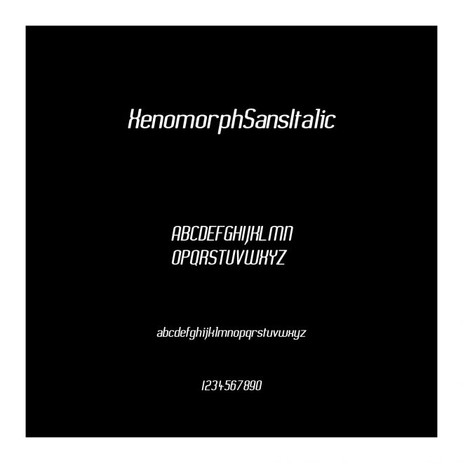 XenomorphSansItalic
