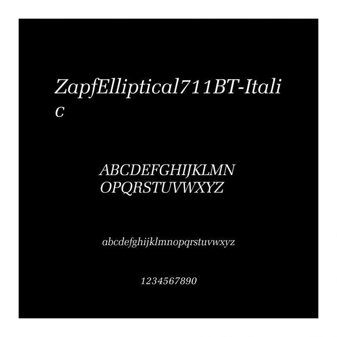 ZapfElliptical711BT-Italic