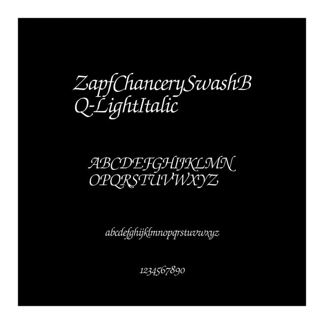 ZapfChancerySwashBQ-LightItalic