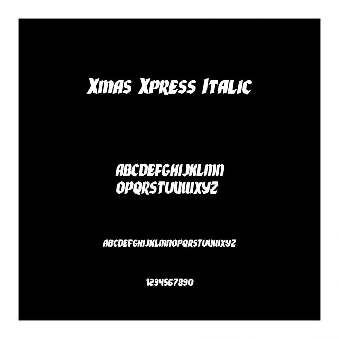 Xmas Xpress Italic