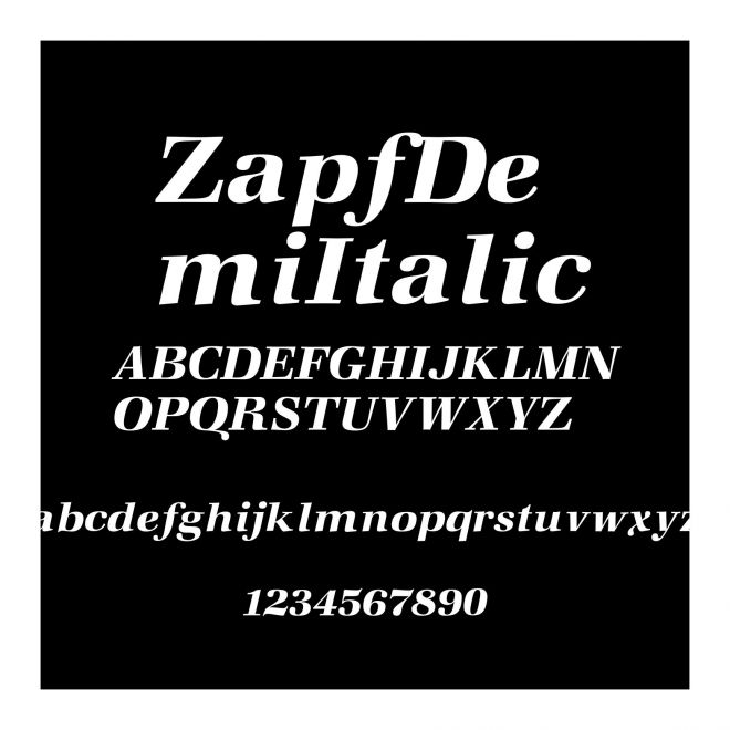 ZapfDemiItalic