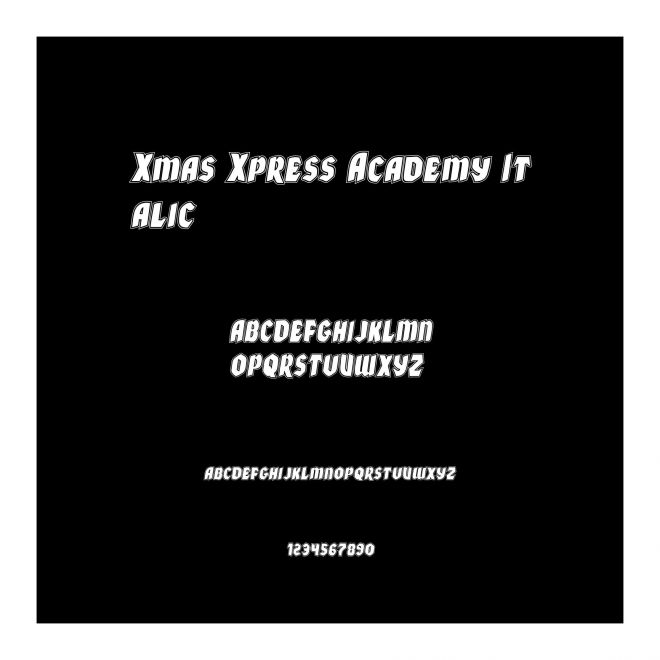 Xmas Xpress Academy Italic