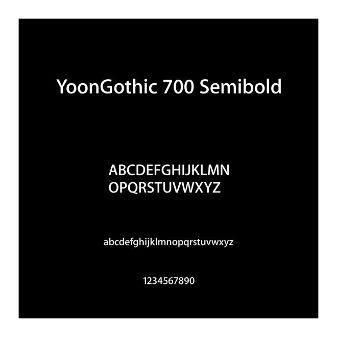 YoonGothic 700 Semibold