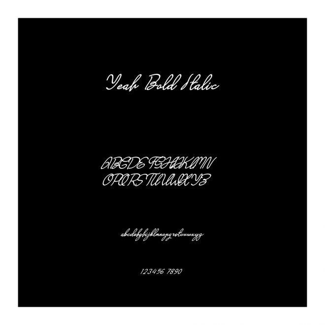 Yeah Bold Italic