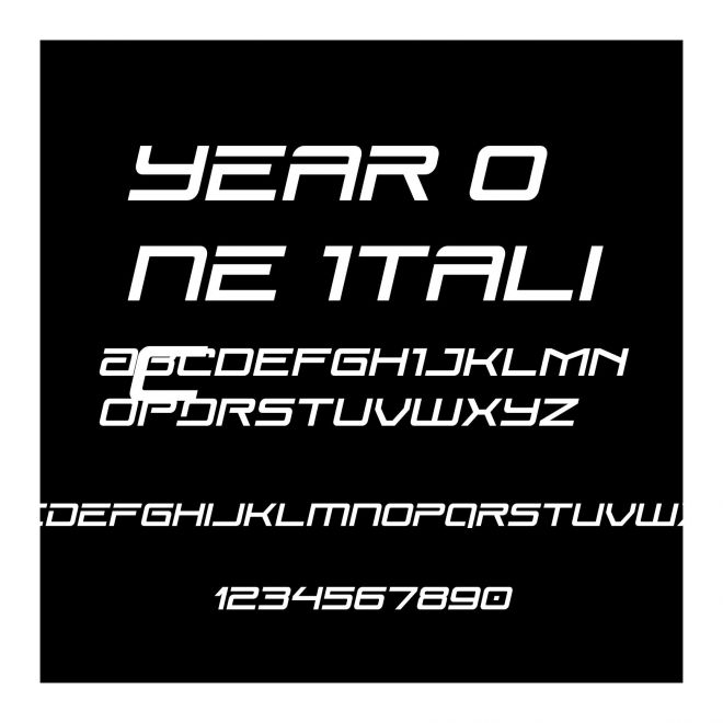 Year One Italic
