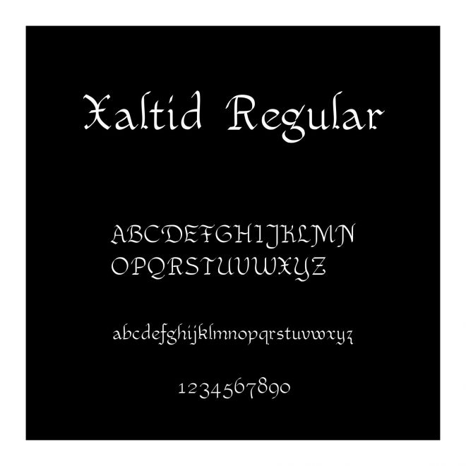Xaltid Regular