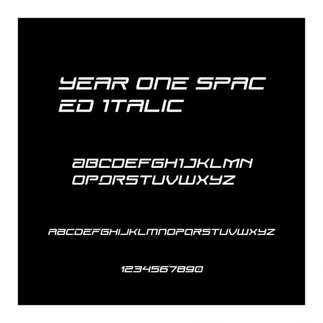 Year One Spaced Italic