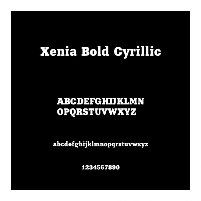 Xenia Bold Cyrillic