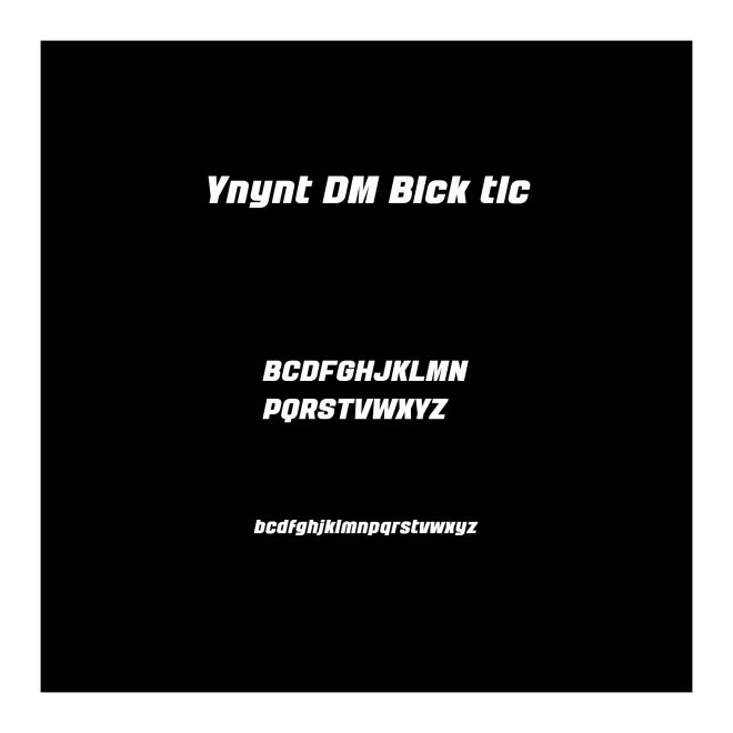 Yanyont DEMO Black Italic
