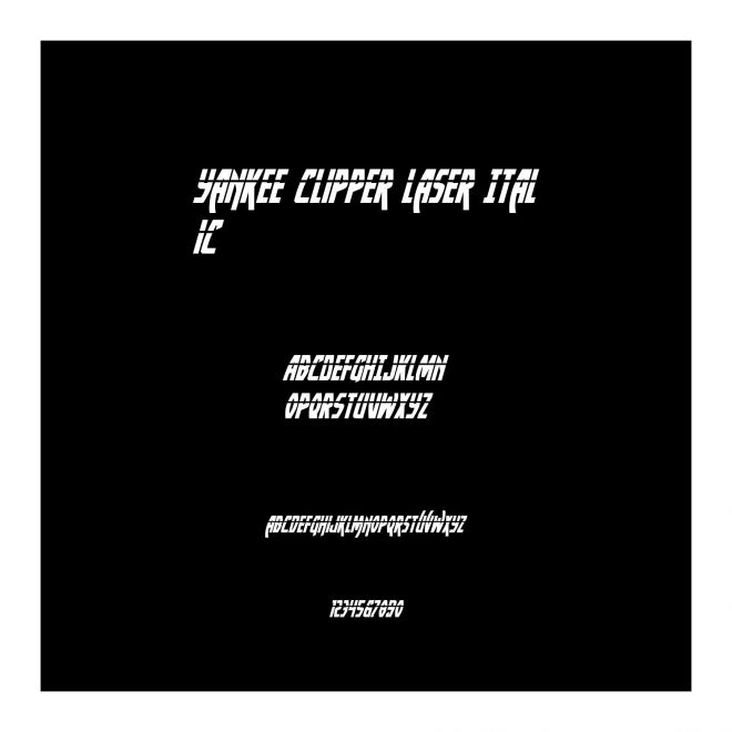 Yankee Clipper Laser Italic