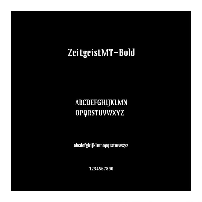 ZeitgeistMT-Bold