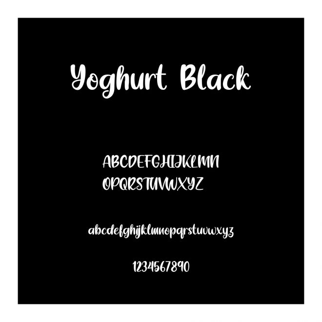 Yoghurt Black