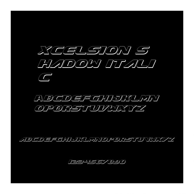 Xcelsion Shadow Italic