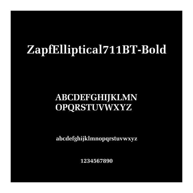 ZapfElliptical711BT-Bold