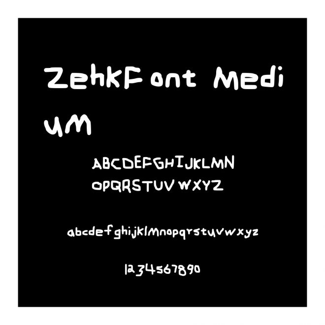 ZehkFont Medium