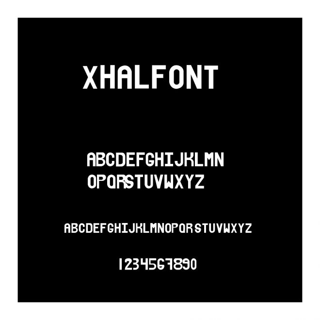 xhalfont