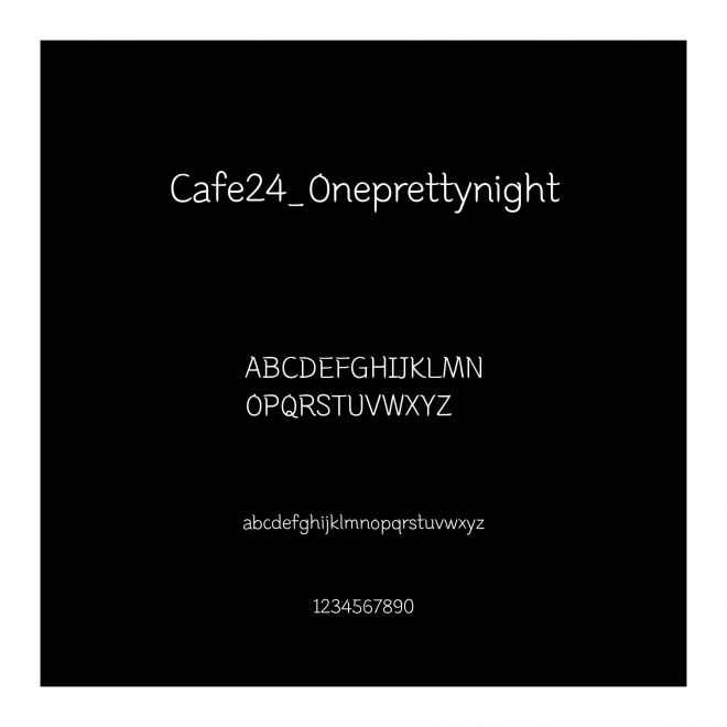 Cafe24_Oneprettynight