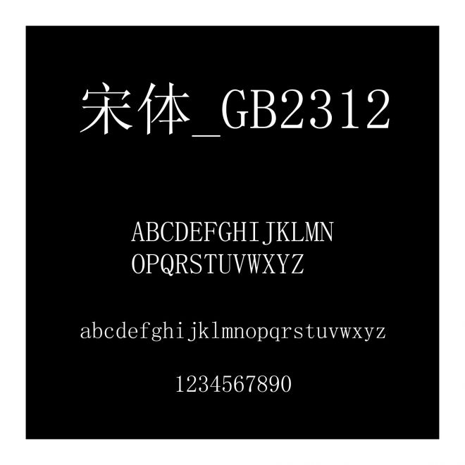 宋體_GB2312