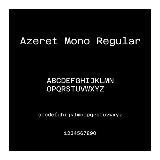 Azeret Mono Regular