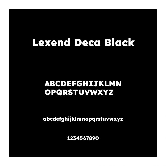 Lexend Deca Black