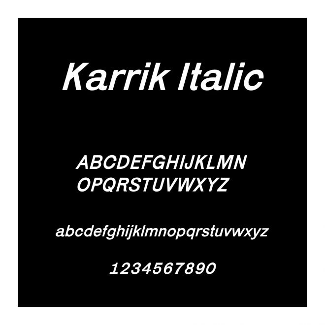 Karrik Italic