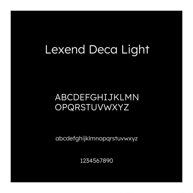 Lexend Deca Light