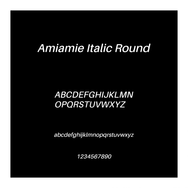 Amiamie Italic Round