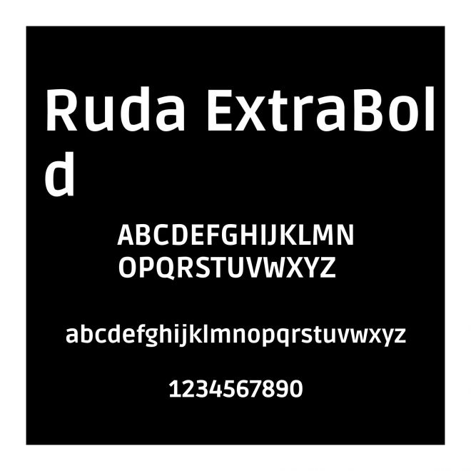 Ruda ExtraBold