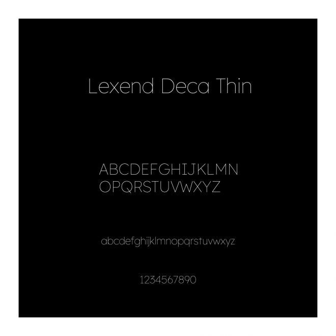 Lexend Deca Thin