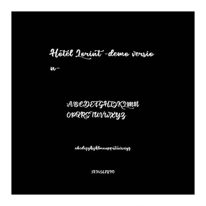 Hotel Lorint -demo version-