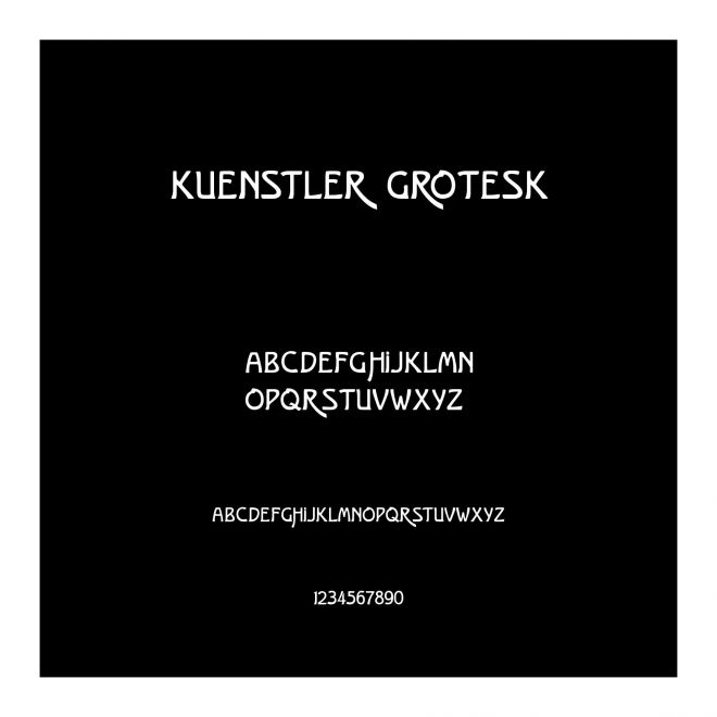 Kuenstler Grotesk