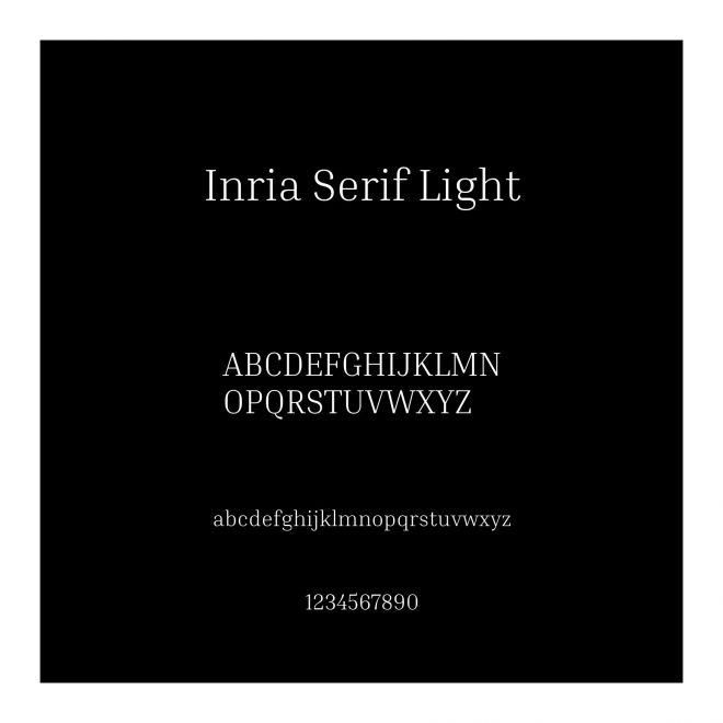 Inria Serif Light