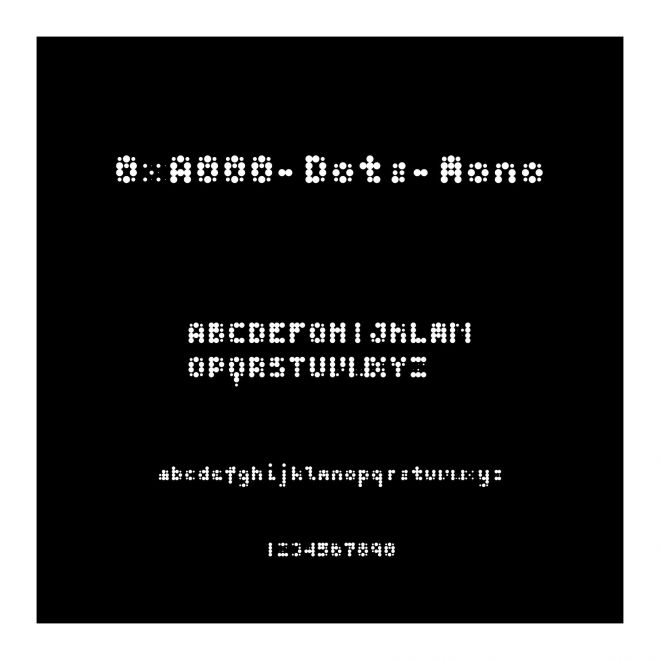 0xA000-Dots-Mono