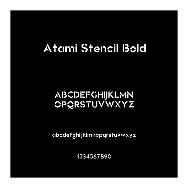 Atami Stencil Bold