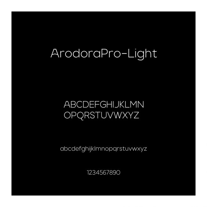 ArodoraPro-Light